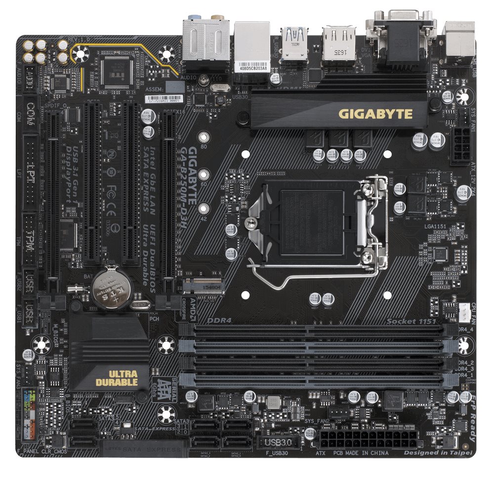 Image Gigabyte GA-B250M-D3H 1.0