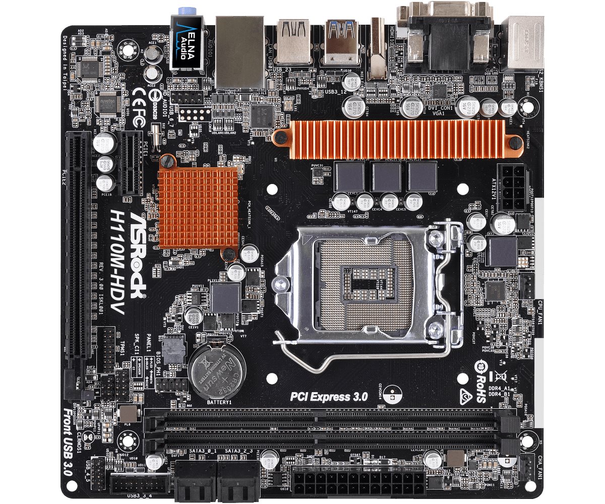 Image ASRock H110M-HDV R3.0