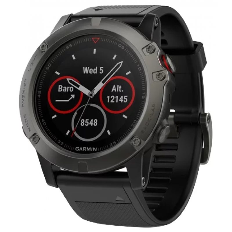 GARMIN fenix 5 Plus Sapphire Black with Black