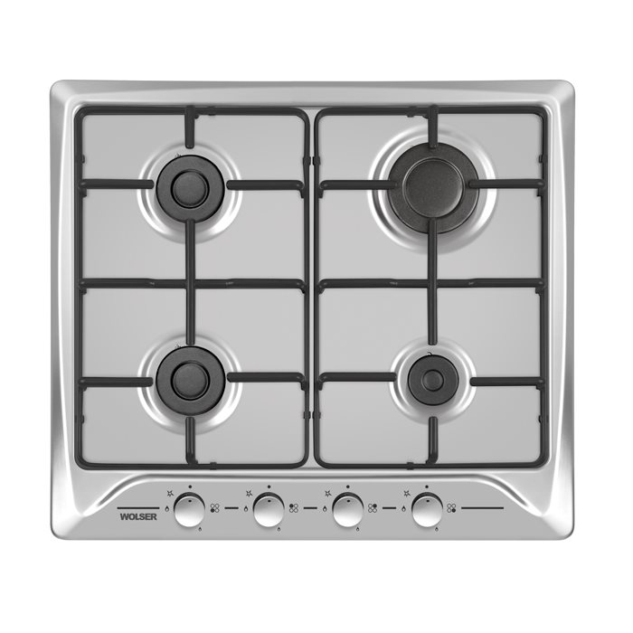 Image Варочная панель газовая Wolser WL-F 6400 EN INOX
