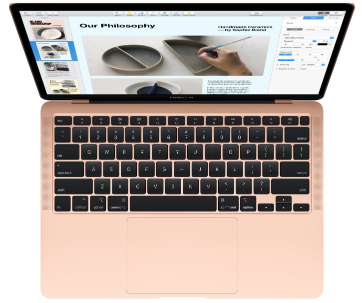 Image Apple MacBook Air 13" MWTL2 (2020) 8/256GB Gold