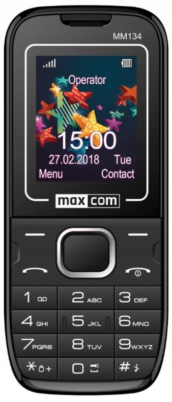 Image Мобильный телефон Maxcom MM134 Black