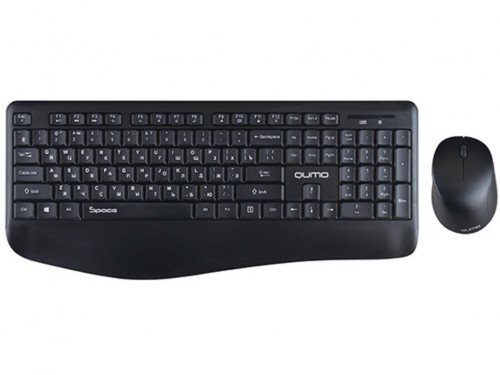Image Qumo Wireless Keyboard & Mouse Space Black