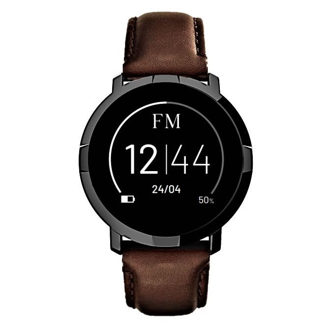 Image Ceas inteligent Florence Marlen Smart Watch FM1R Leather Brown