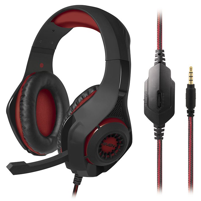 Image Наушники SVEN AP-G886MV Black-Red