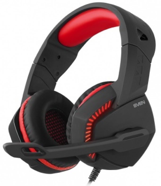 Image Наушники SVEN AP-U989MV Black-Red