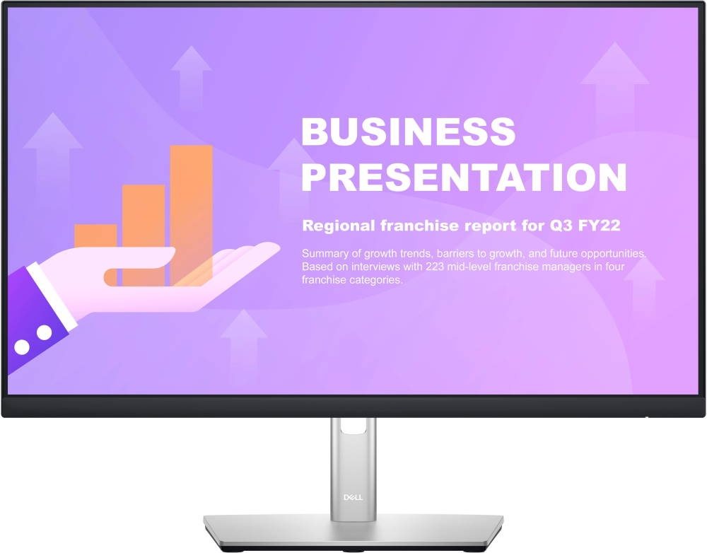 Image Monitor Dell P2422HE Black, Silver