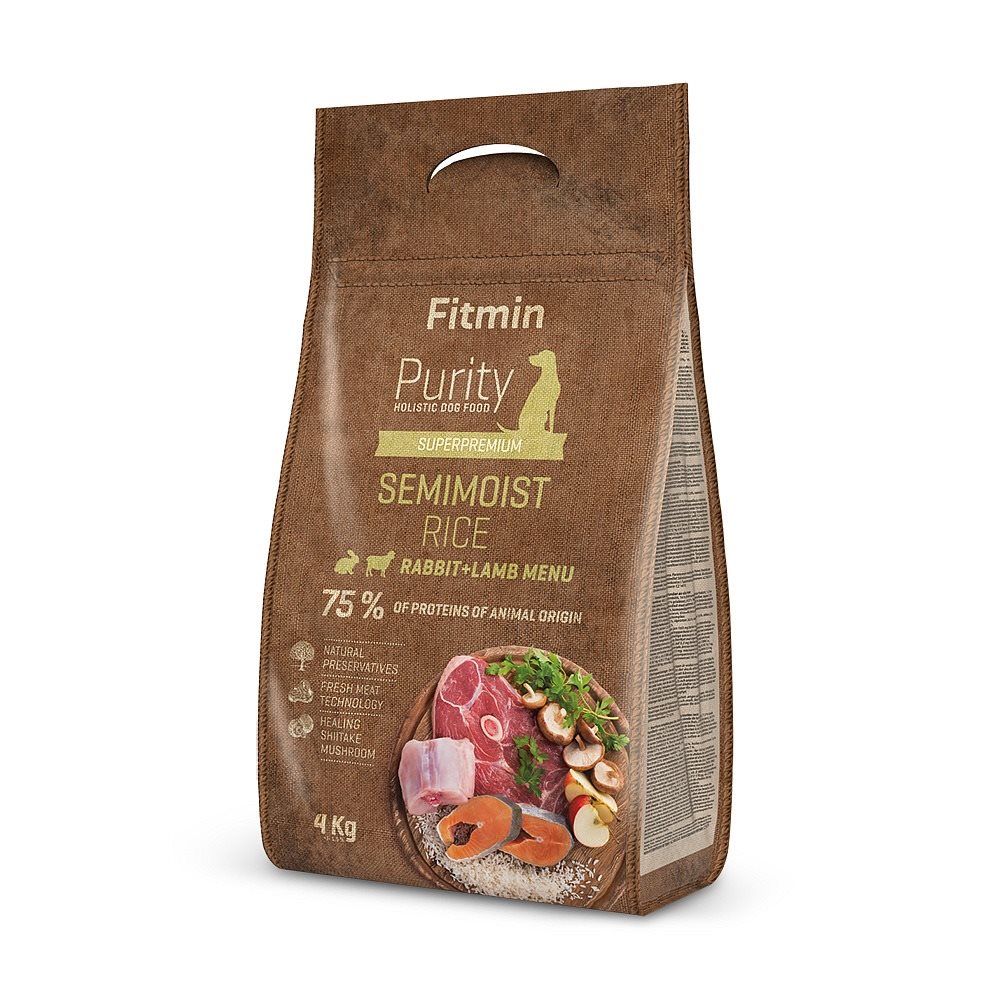 Image Сухой корм для собак Fitmin Purity Rise Semimoist Rabit&Lamb 4kg