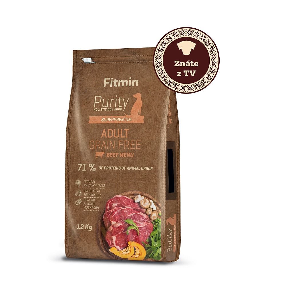 Image Сухой корм для собак Fitmin Purity GF Adult Beef 12 kg
