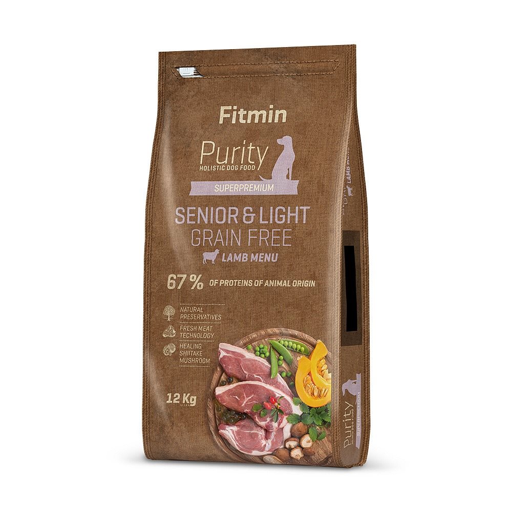 Сухой корм для собак Fitmin Purity GF Senior&Light Lamb 12 kg