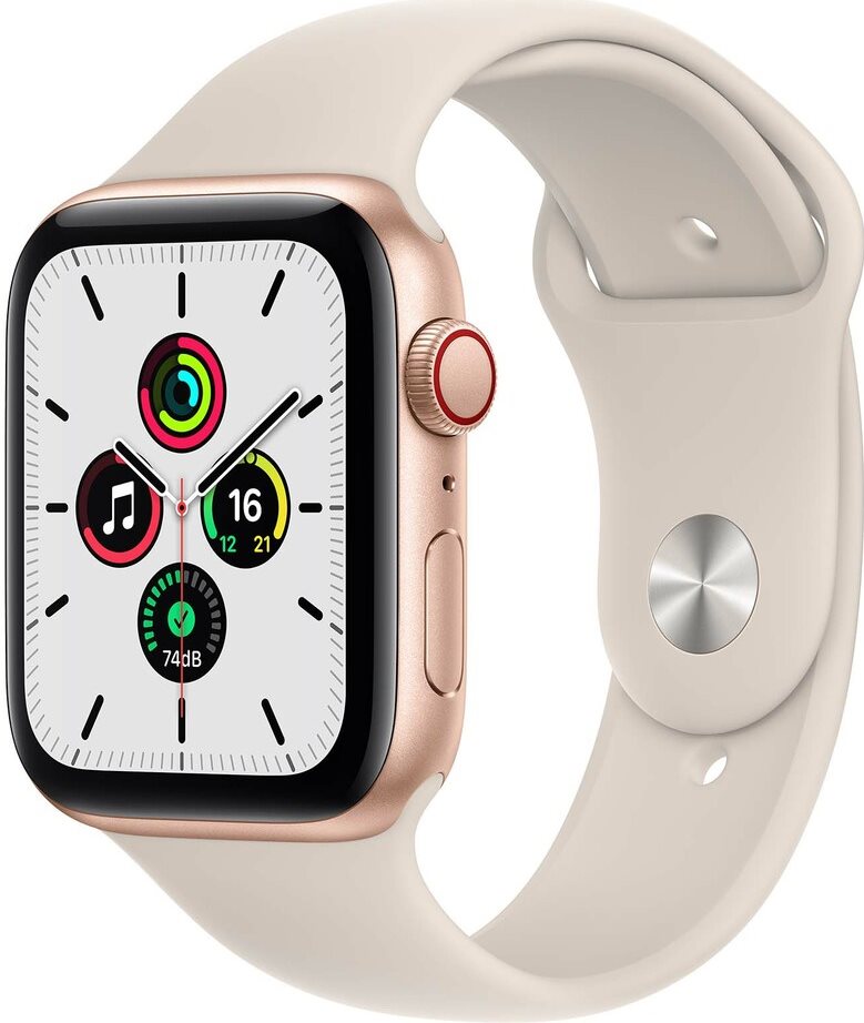 Умные часы Apple Watch SE (2020) GPS + LTE 40mm MKQX3 Gold Aluminium Case Starlight Sport Band