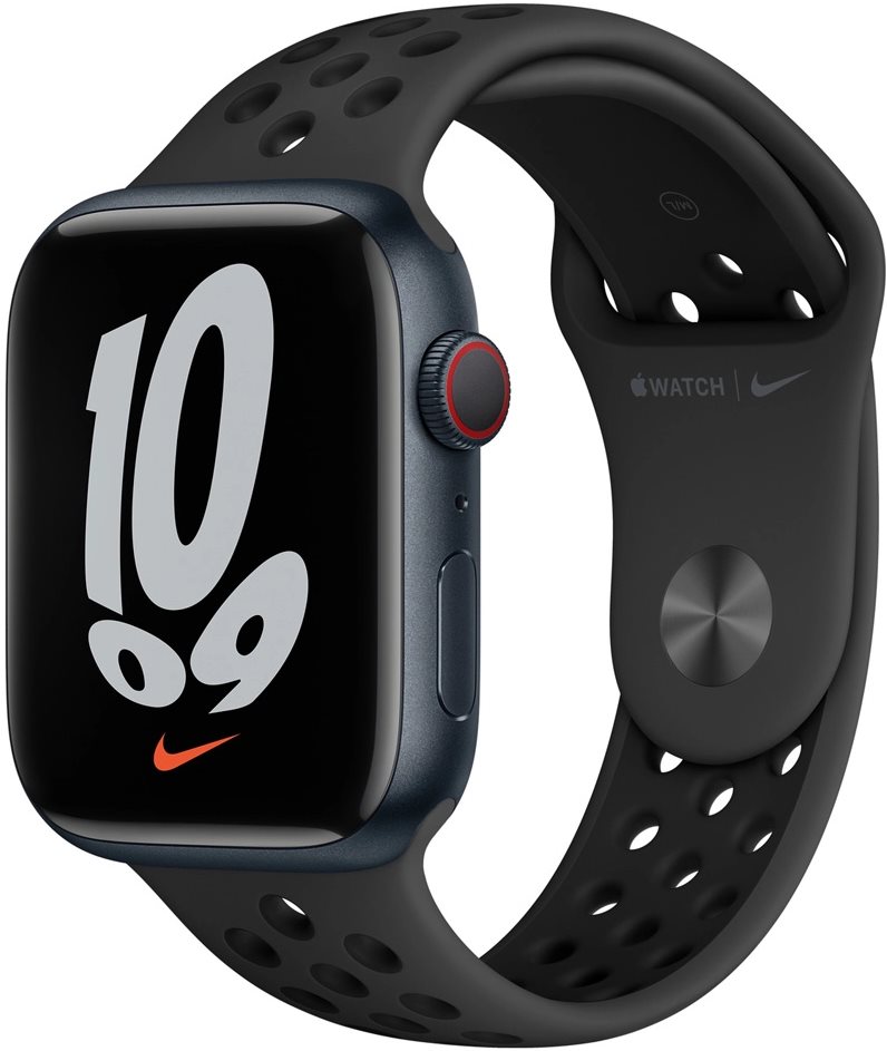 Ceas inteligent Apple Watch Nike Series 7 GPS + LTE 45mm MKL53 Midnight
