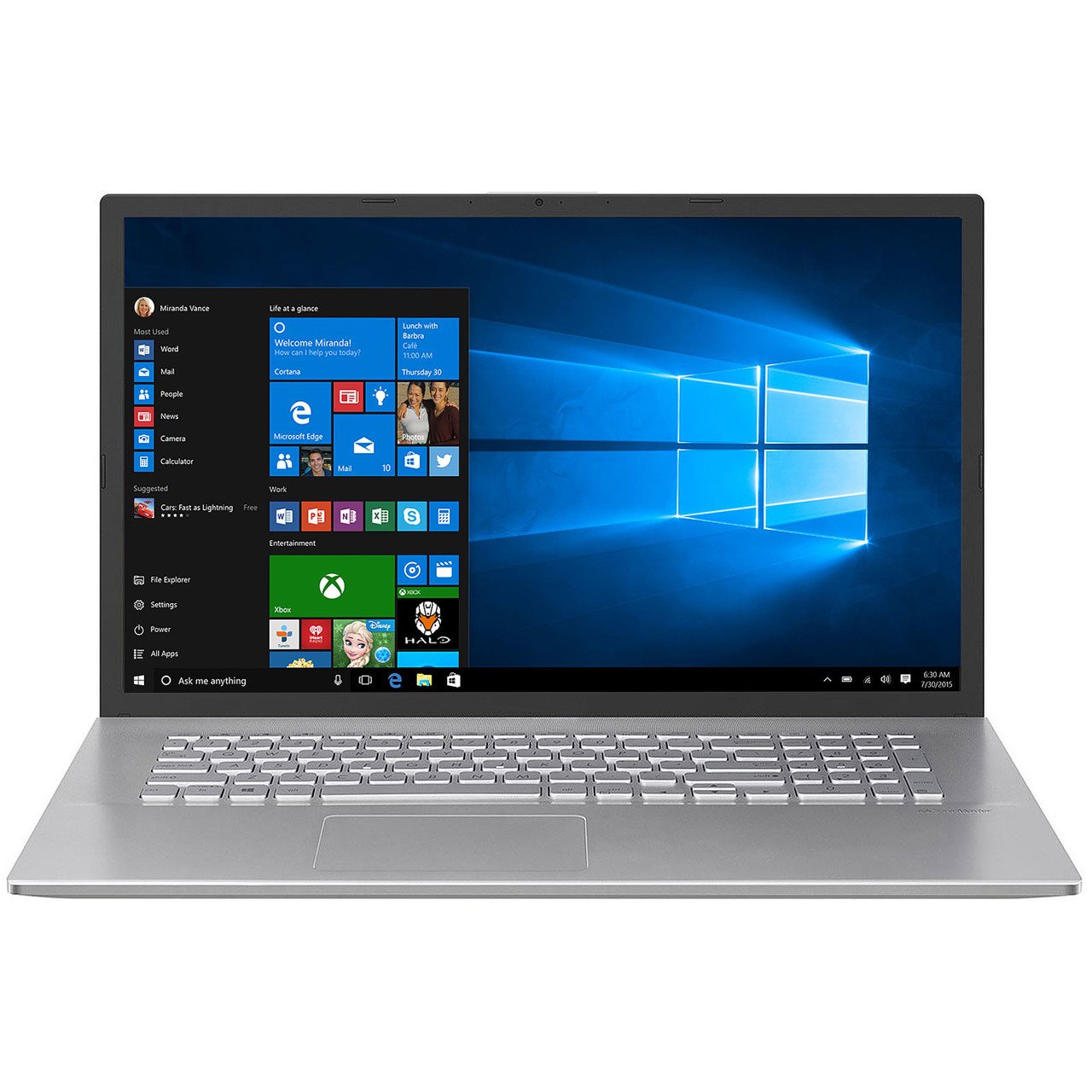 Image Laptop Asus P1701CE (i3-1115G4, 4GB, 256GB, W10P) Silver