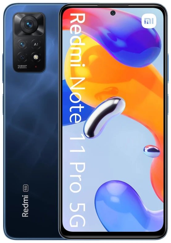 Image Мобильный Телефон Xiaomi Redmi Note 11 Pro 5G 6/128GB Atlantic Blue