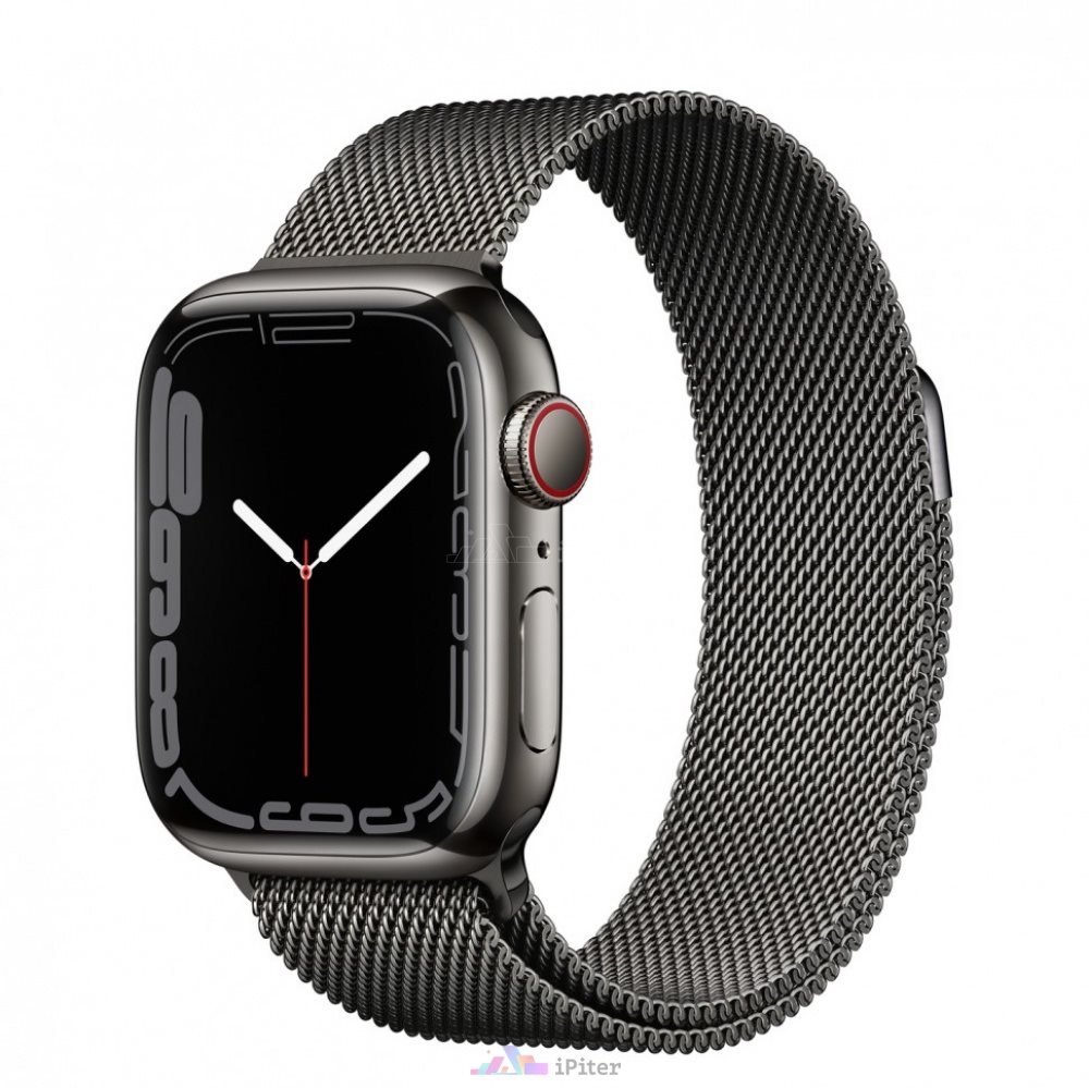 Умные часы Apple Watch Series 7 GPS + LTE 41mm MKJ23 Graphite Stainless Steel