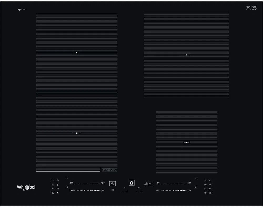 Image Plita electrica incorporabila WHIRLPOOL WFS9365 BF/IXL