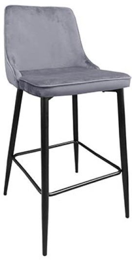 Scaun de bar DP Clasic Grey, Black