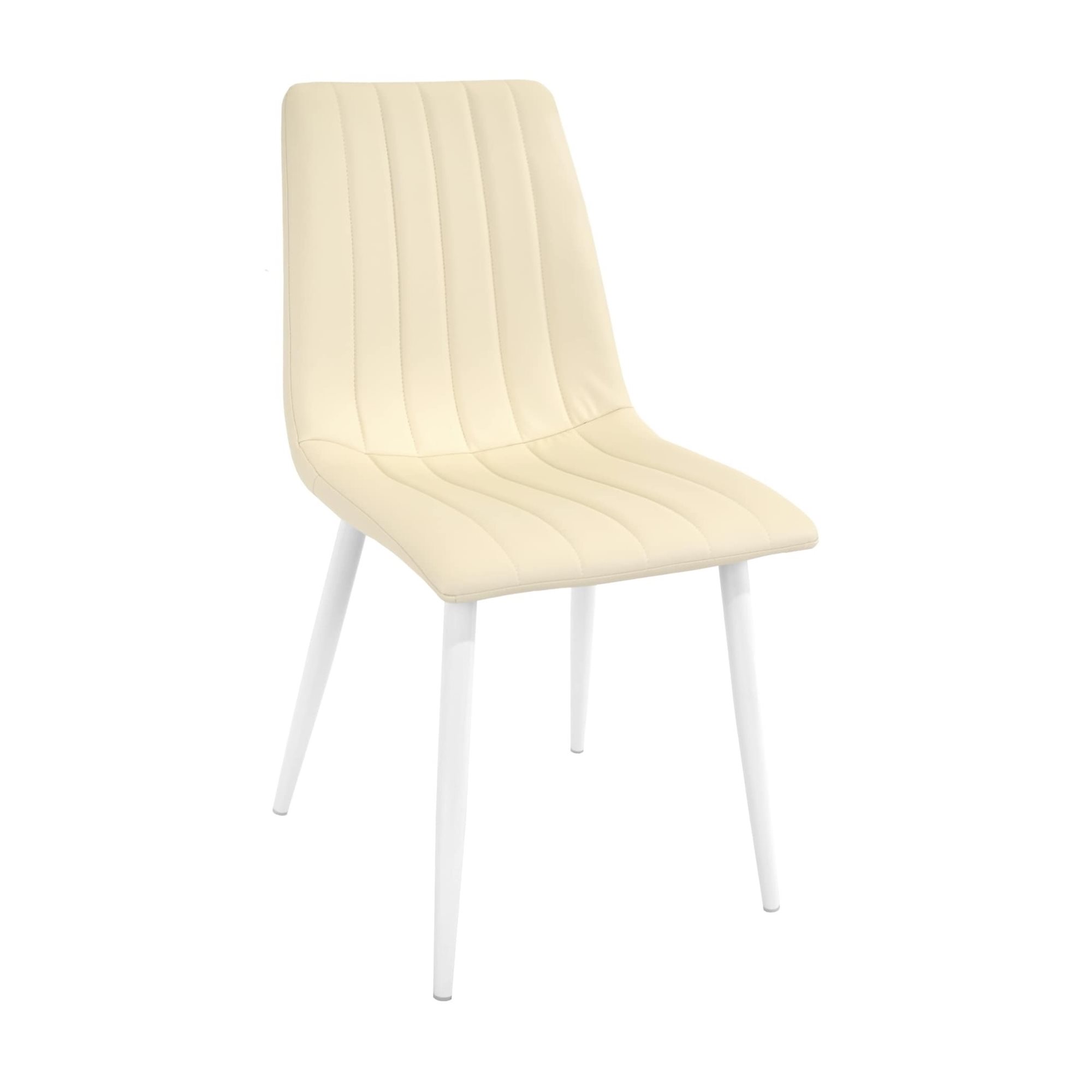 Image Scaun de bucatarie DC-90P Denim light Beige+White Legs
