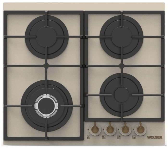 Image Варочная панель газовая Wolser WL- 6400 Ivory Rustic V