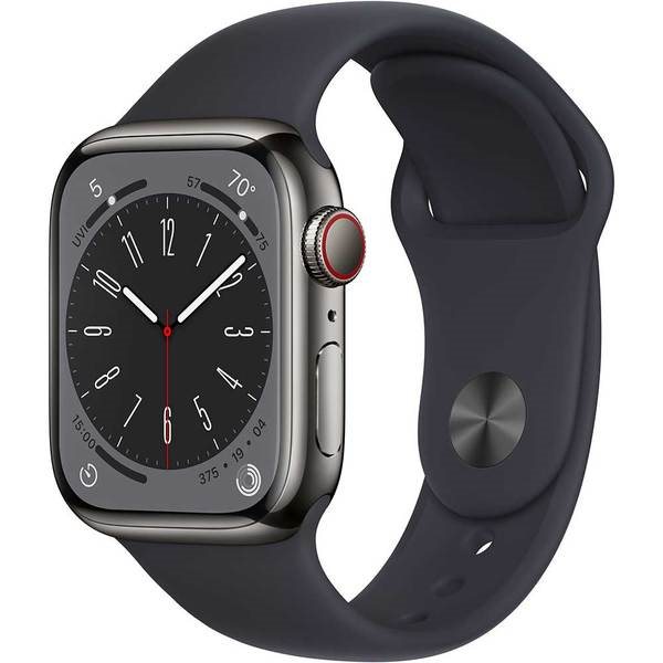 Image Умные часы Apple Watch Series 8 41mm MNJJ3 GPS + LTE Graphite S. Steel Case