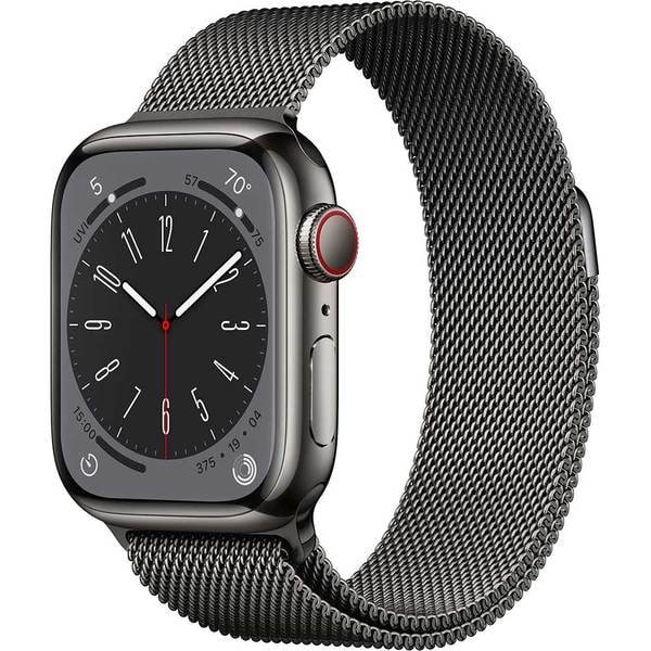 Image Ceas inteligent Apple Watch Series 8 41mm MNJL3 GPS + LTE Graphite S. Steel