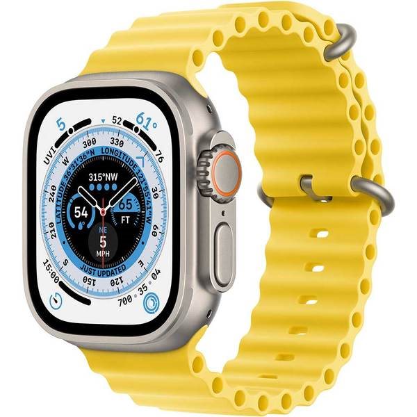 Image Умные часы Apple Watch Ultra GPS + LTE 49mm MNHG3 Titanium Case Yellow Ocean Band