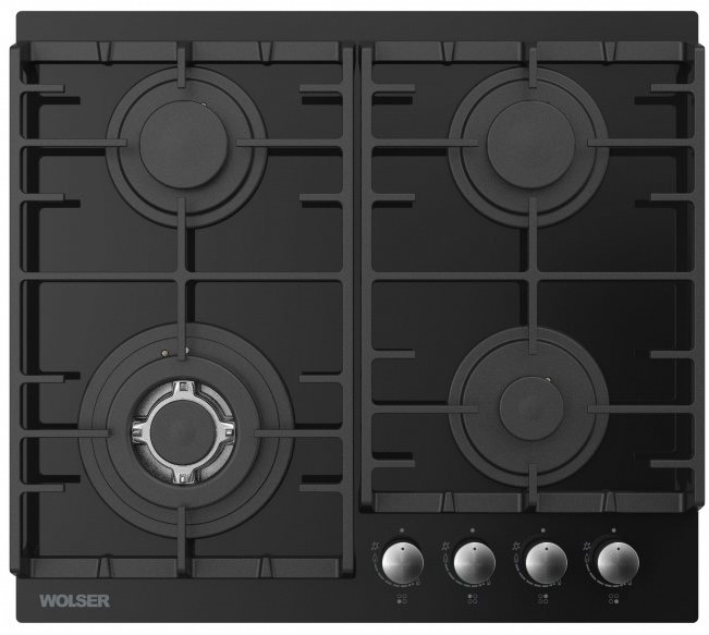 Image Варочная панель газовая Wolser WL-BRD 6400 GBN BLACK FFD