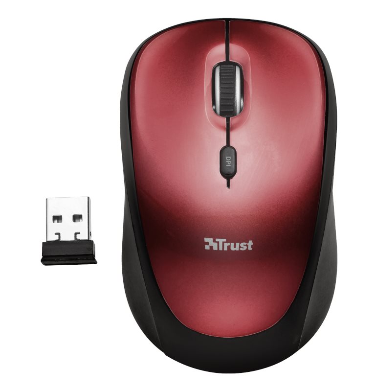 Image Mouse Trust Yvi Red