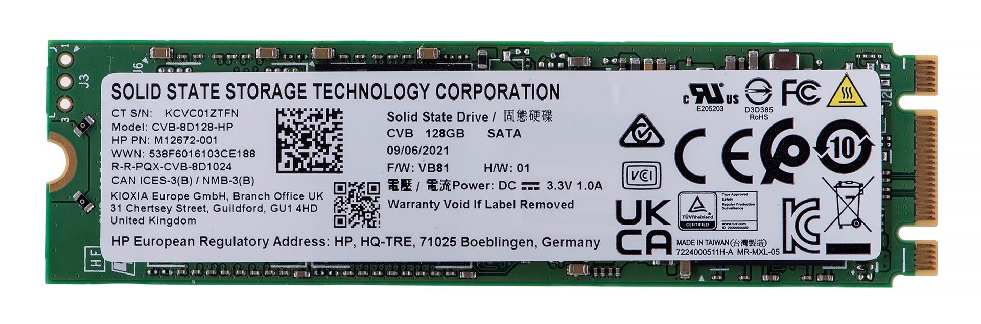 Image Накопитель SSD Kioxia CVB-8D128-HP 128GB