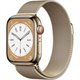 Image Ceas inteligent Apple Watch Series 8 45mm MNKP3 GPS + LTE Gold S. Steel Case