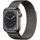 Image Ceas inteligent Apple Watch Series 8 45mm MNKW3 GPS + LTE Graphite S. Steel Case