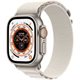 Image Умные часы Apple Watch Ultra GPS + LTE 49mm MQFR3 Titanium Case with Starlight Alpine Loop - M