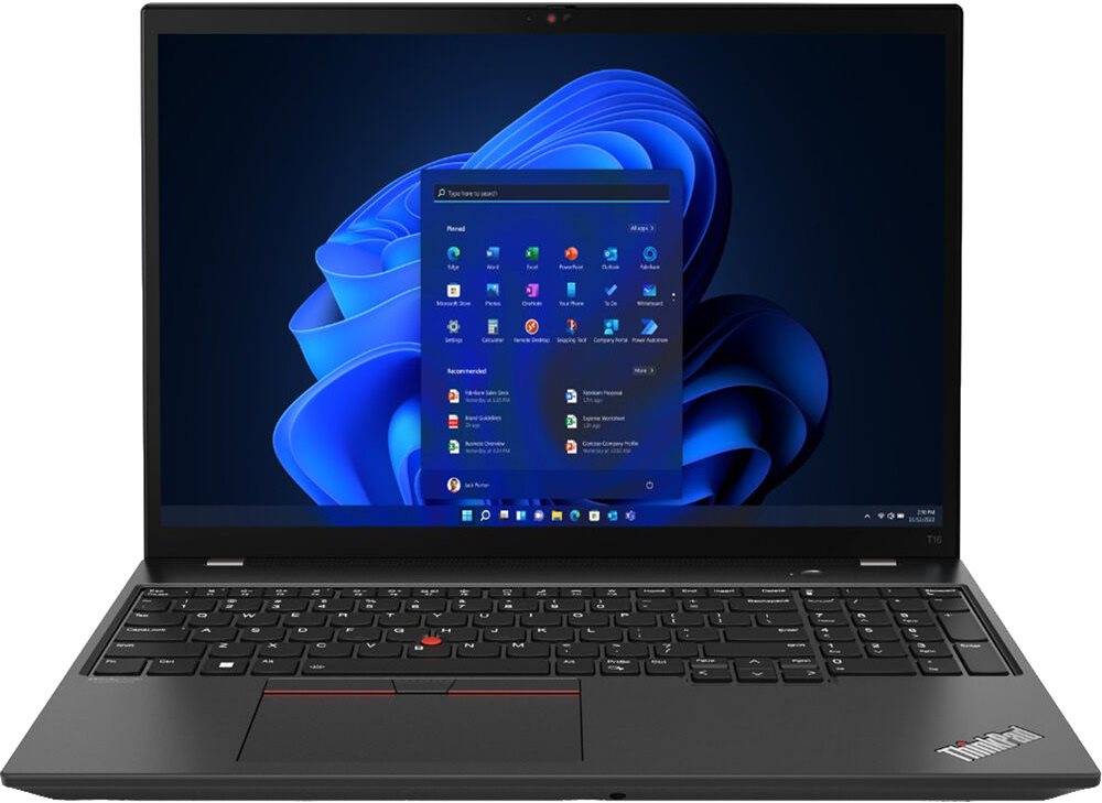Image Laptop Lenovo ThinkPad T16 Gen 1 16" (Ryzen 7 PRO 6850U, 16Gb, 1Tb) Black