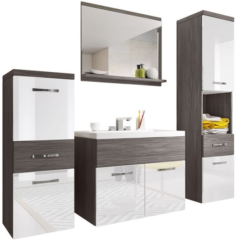 Image Set de mobila Bratex Alba Bodega, White Gloss