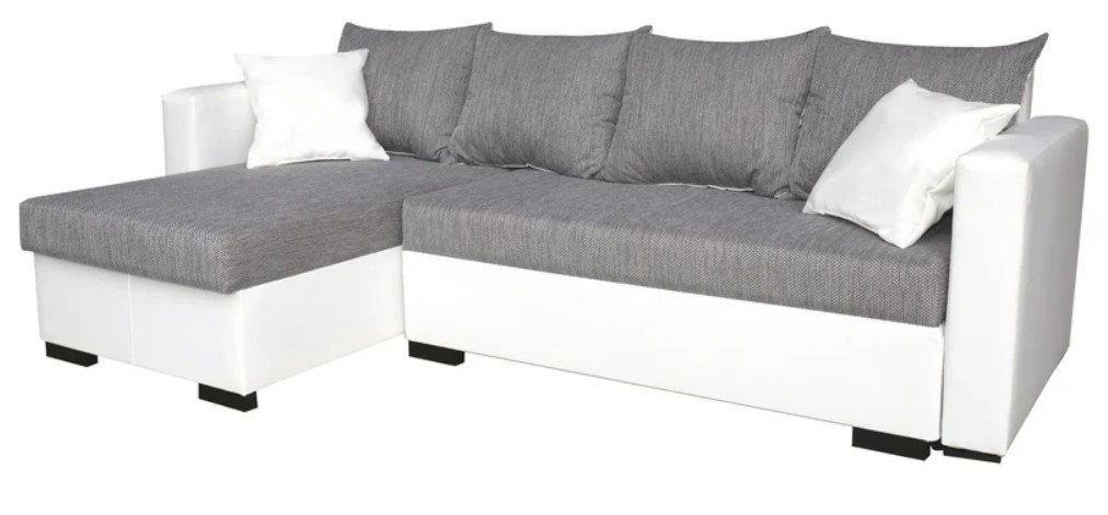 Image Угловой диван Platan Karol 01 White, Gray