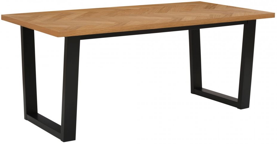 Image Стол для кухни Home Affaire 160x90x72.5 Black/Natural