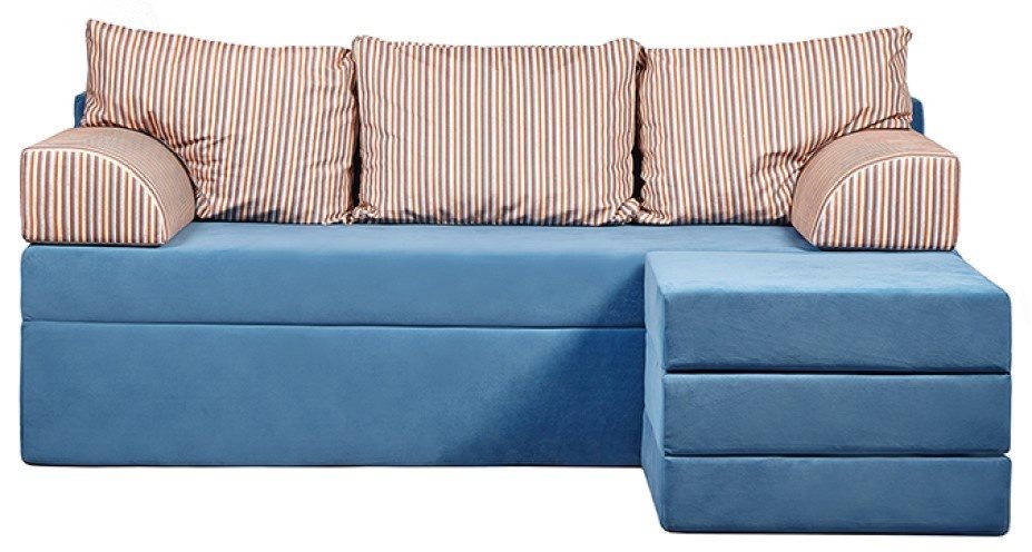 Image Бескаркасный диван Edka Sirius 230/90/45 M33 синий