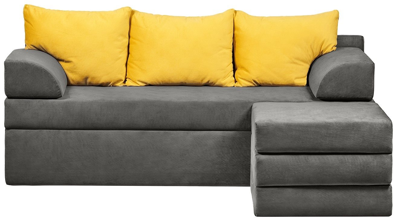 Image Бескаркасный диван Edka Sirius 230/90/45 M18 темно-серый