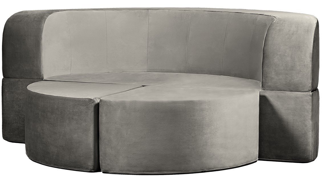 Image Бескаркасный диван Edka Luna D200 M18 темно-серый