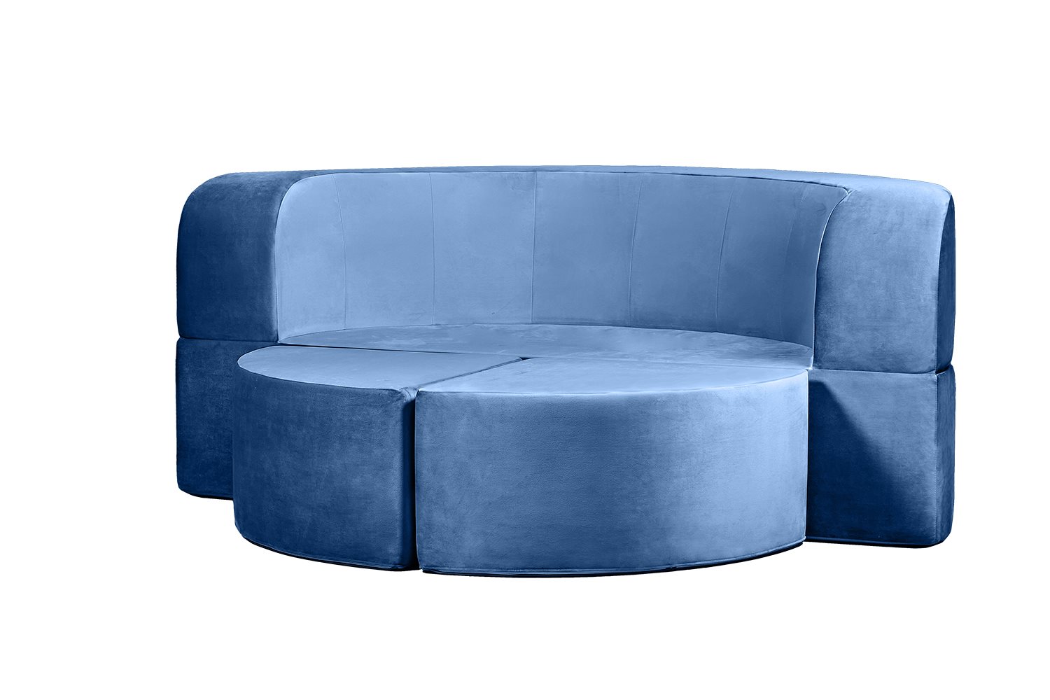 Image Бескаркасный диван Edka Luna D200 M33 синий