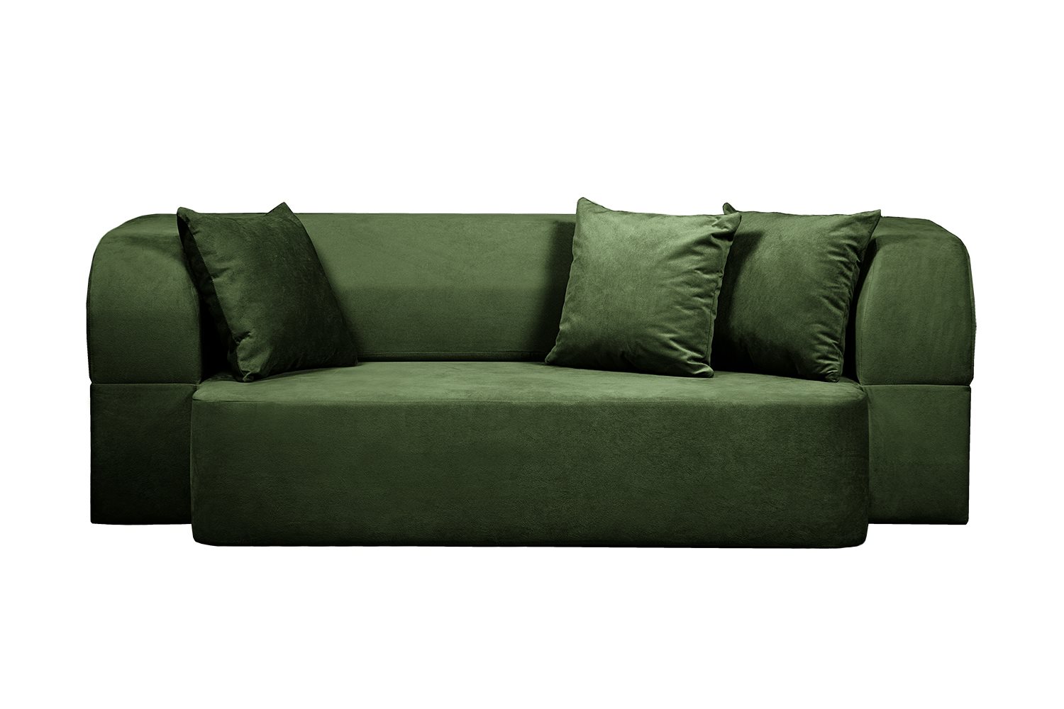 Image Бескаркасный диван EDKA Meteor 200/140/40 M35 Темно-зелёный