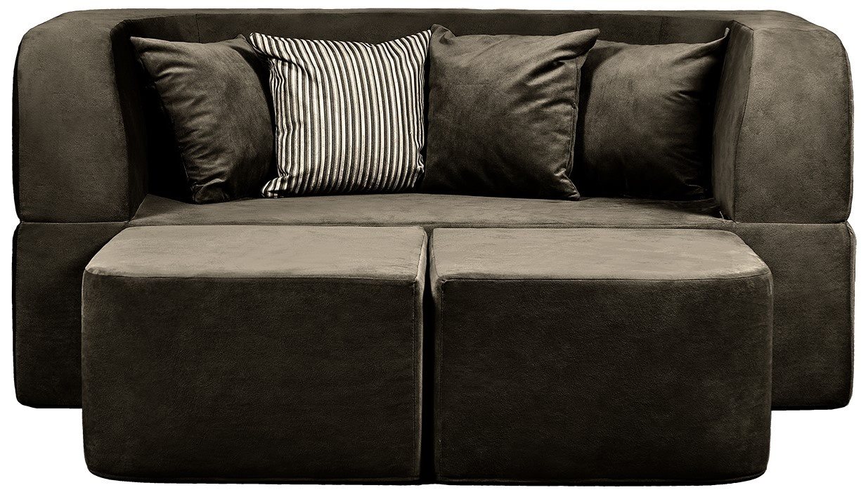 Image Бескаркасный диван Edka Vega 180/200/42 M8 темно-коричневый