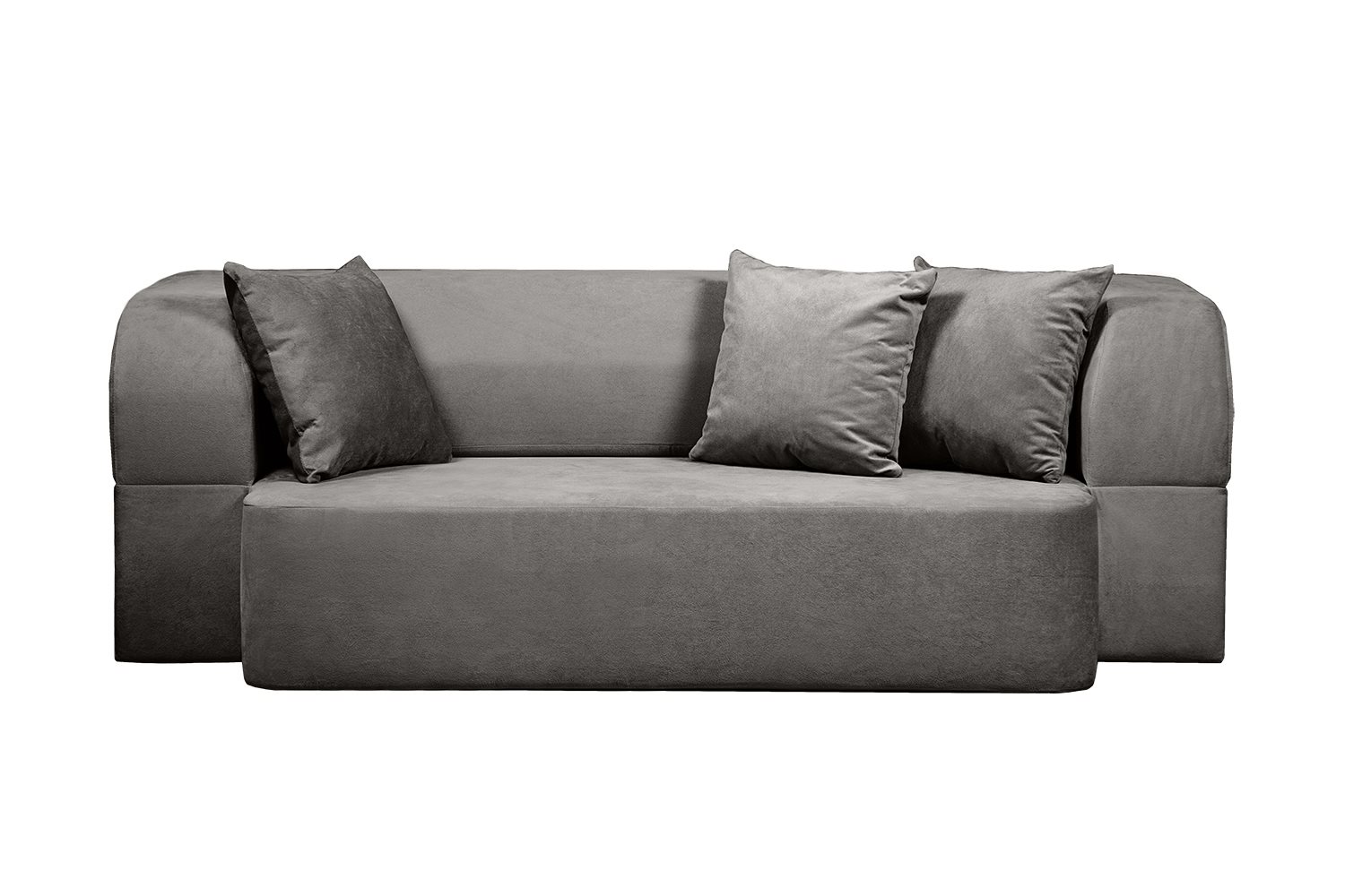 Image Бескаркасный диван EDKA Meteor 200/140/32 M18 Тёмно-серый