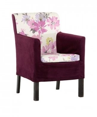 Кресло Pan IL со съемной чехлом Матовый фиолетовый