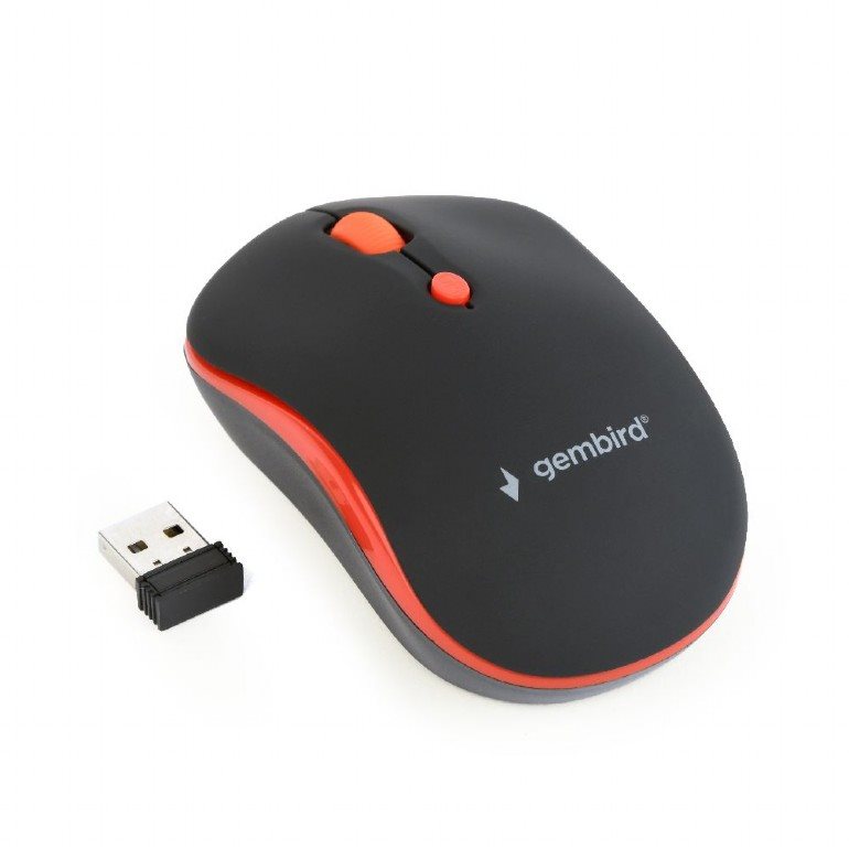 Компьютерная мышь Gembird MUSW-4B-03-R Black, Red