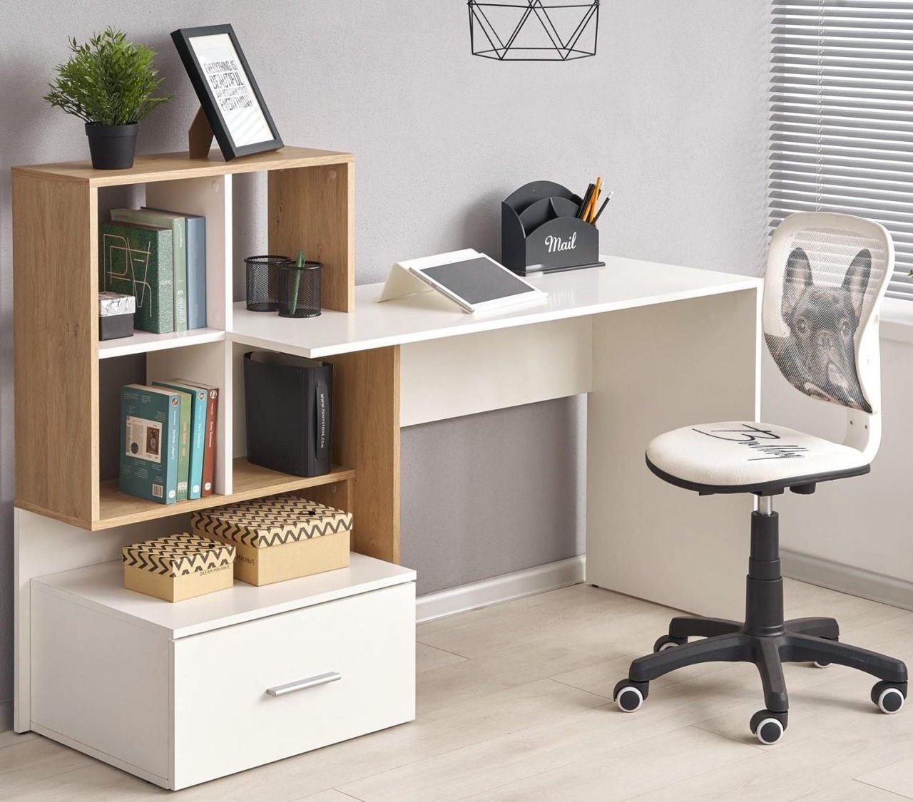 Image Masa pentru calculator HALMAR GROSSO White