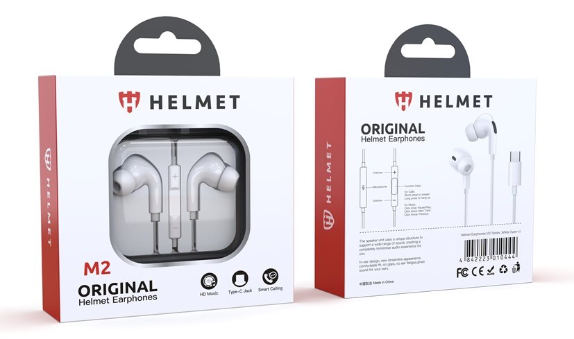 Image Наушники Helmet M2 Series 3.5mm White