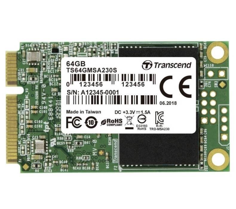 Dispozitiv de stocare SSD Transcend .mSATA 256GB (TS256GMSA230S)