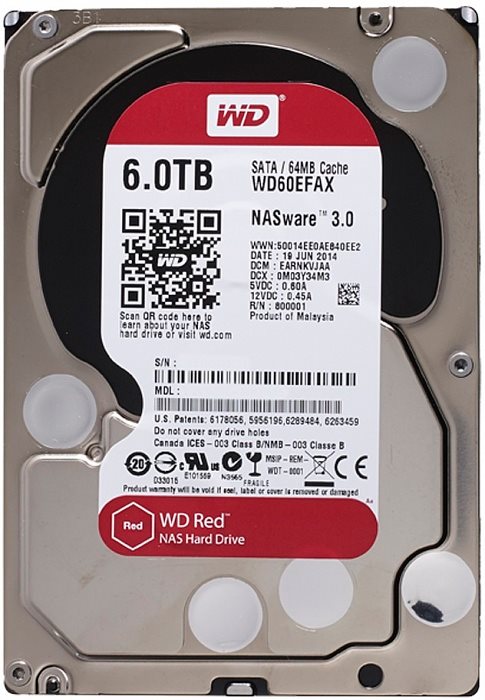 Hard disc HDD Western Digital Red 6TB (WD60EFAX)