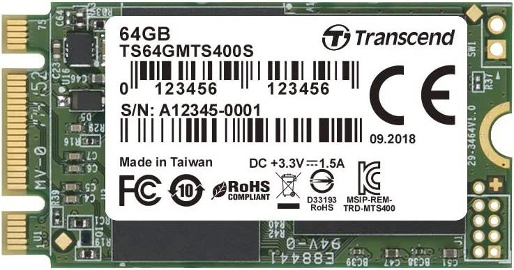 Image Dispozitiv de stocare SSD Transcend 64GB (TS64GMTS400S)